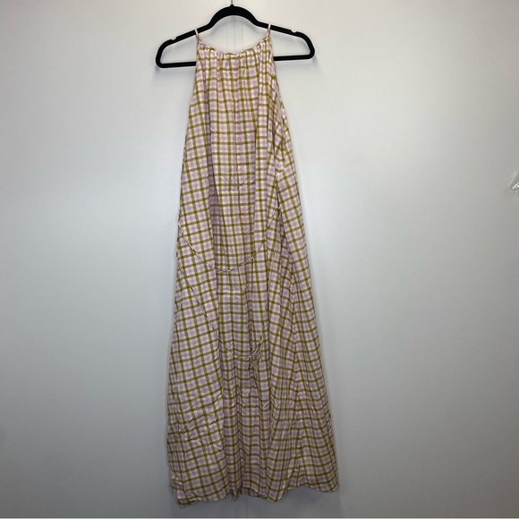 Ann Taylor Plaid Multi-Color Halter Flare Dress NWT - Picture 6 of 14